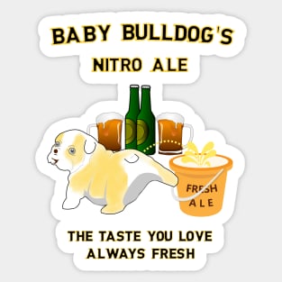 Baby Bulldog's Nitro Ale Sticker